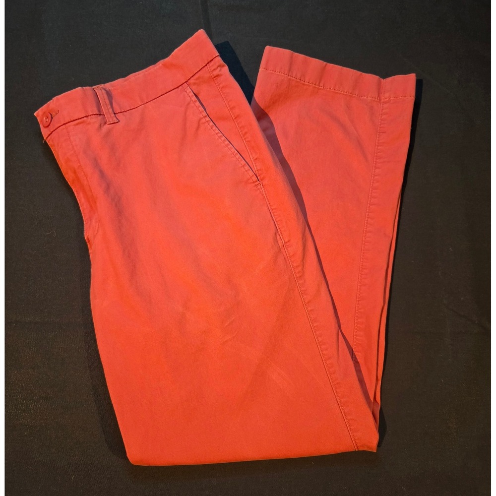 Roundtree & Yorke Casuals Mens Coral Pink Chino Pants Stretch 36x30